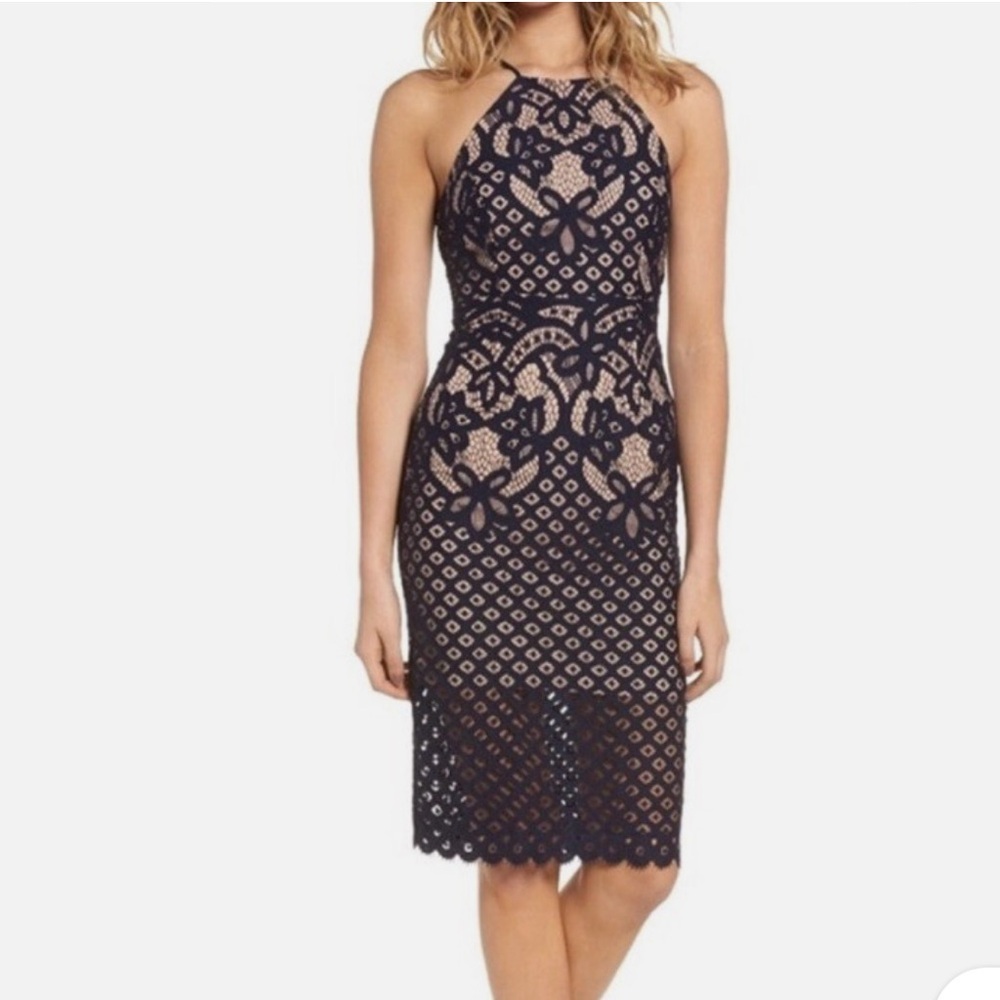 Bardot Mila Lace Sleeveless Bodycon Dress